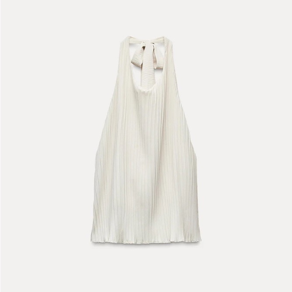 Zara Pleated Tie Top